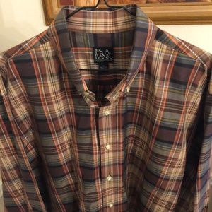 Mens Jos A Bank Travelers 100% Cotton Long Sleeve